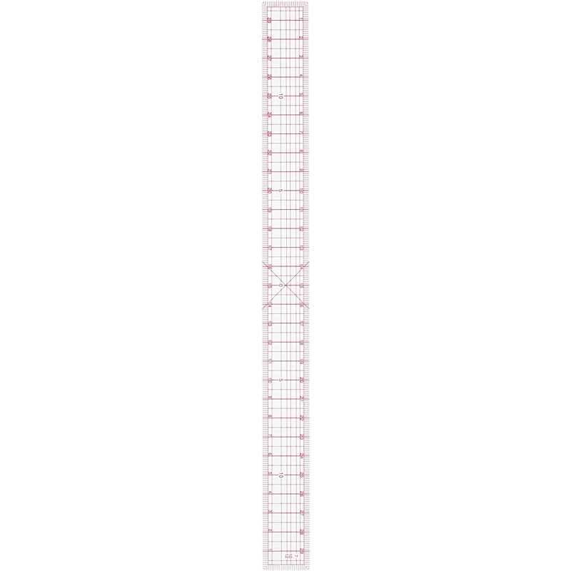 コンサイス 洋裁方眼定規 メモリ張合せ 30×2.5cm クリア CON11130 1本（ご注文単位1本）【直送品】