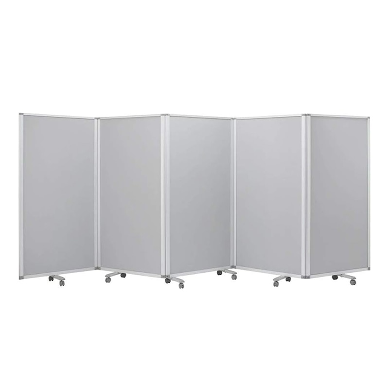 コマイ 5連スクリーン クロスタイプ グレー 幅4500×高さ1800mm TP5-1809BN-FFYY 1台（ご注文単位1台）【直送品】