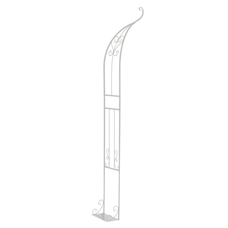 住まいスタイル アイアンハーフアーチ シングル ホワイト IA-HF003WHT 1台（ご注文単位1台）【直送品】