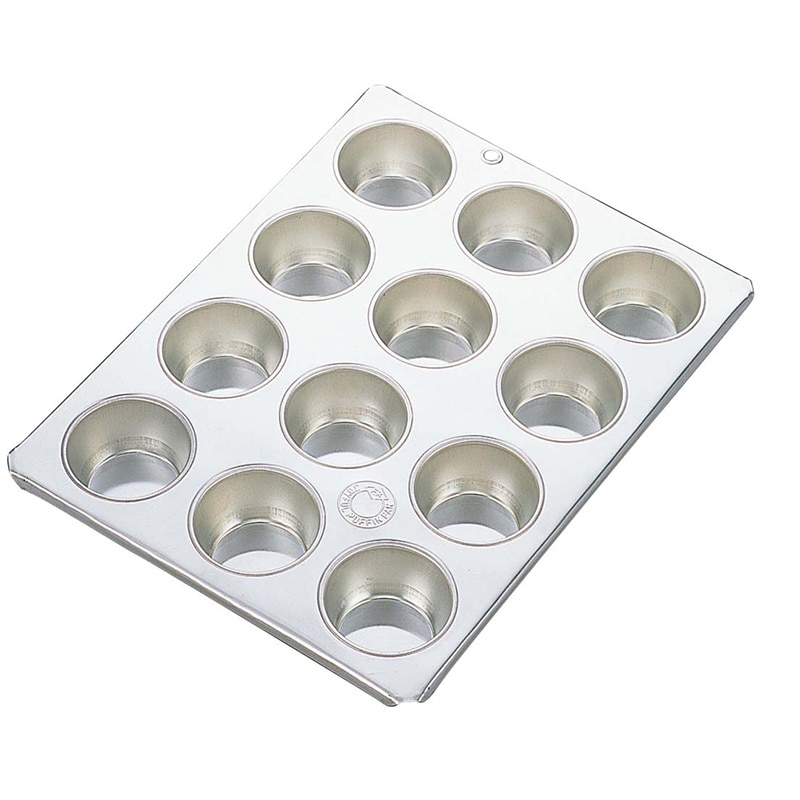 【直送品】 久保寺軽金属工業所FKブリキマフィン型＃A10カップ12ヶ付