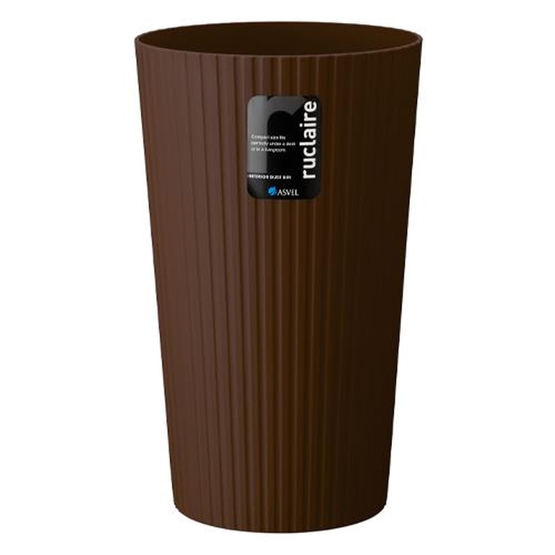 エスコ EA995AA-606 φ240x400mm/13Lダストボックス(丸型/茶/5個) 1個(ご注文単位1個)【直送品】