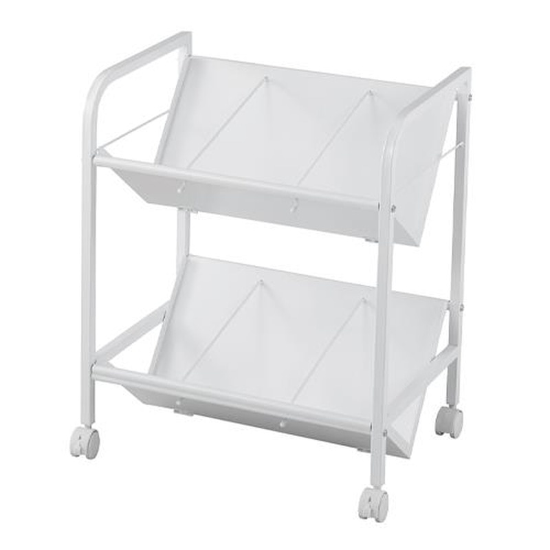 エスコ EA954HE-172 580x400x700mmファイルワゴン(2段) 1個(ご注文単位1個)【直送品】