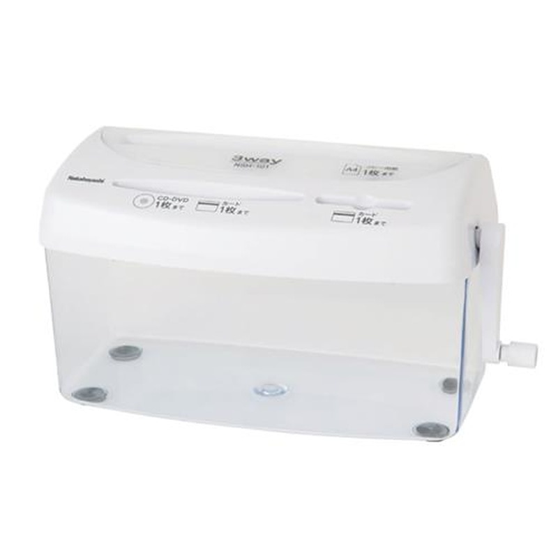 エスコ EA763ZD-6 293x144x178mm/3.3L3WAYハンドシュレッダー 1個(ご注文単位1個)【直送品】