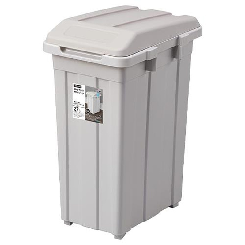 エスコ EA995A-24 367x265x520mm/27Lダストボックス(灰) 1個(ご注文単位1個)【直送品】