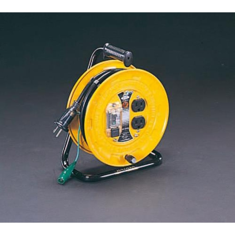 エスコ EA815A AC125V/15A/10mコードリール(漏電遮断器付 1個(ご注文単位1個)【直送品】