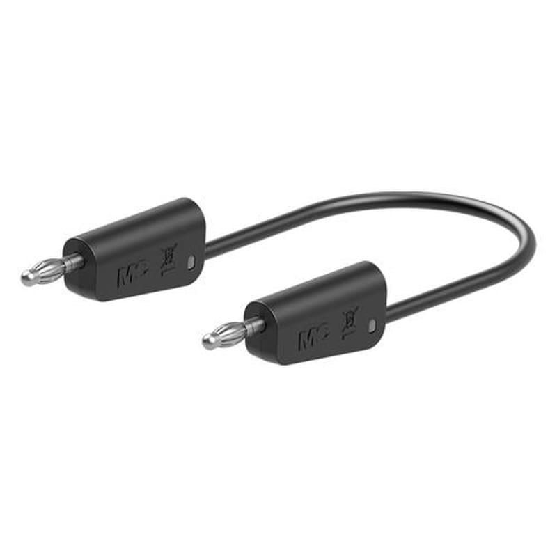 エスコ EA707NC-461 φ4mmx250mmテストリード(スタック接続/黒) 1個(ご注文単位1個)【直送品】