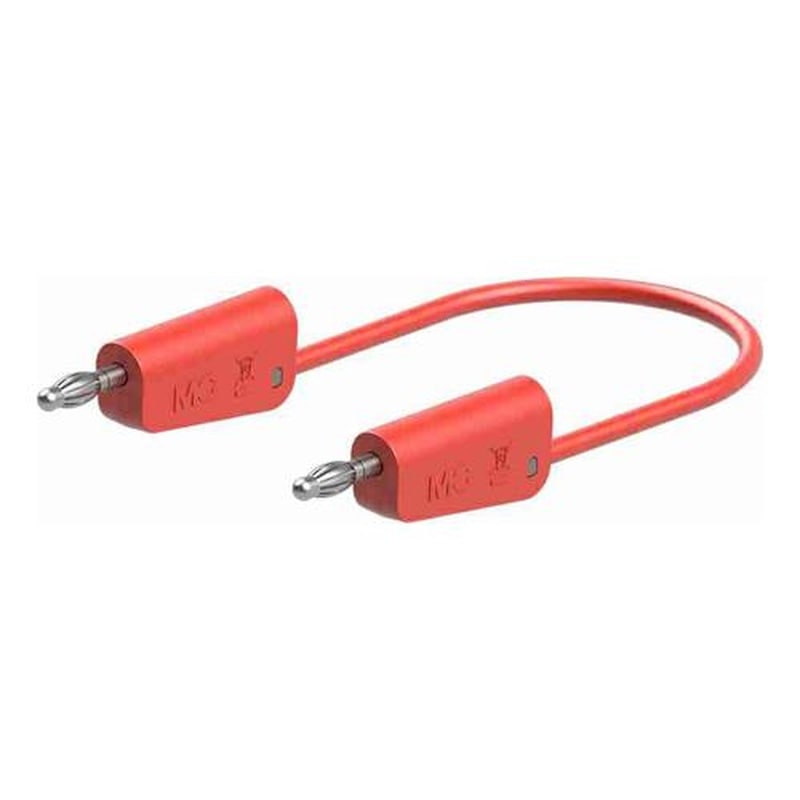 エスコ EA707NC-462 φ4mmx250mmテストリード(スタック接続/赤) 1個(ご注文単位1個)【直送品】