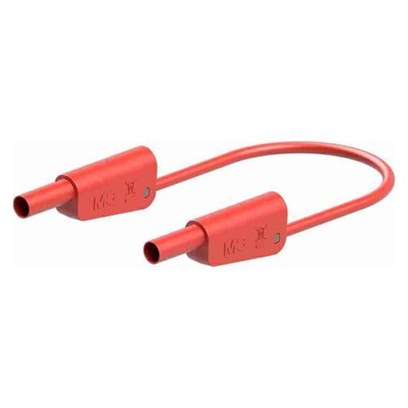 エスコ EA707NC-582 φ4mm/250mmテストリード(スタック接続/赤) 1個(ご注文単位1個)【直送品】