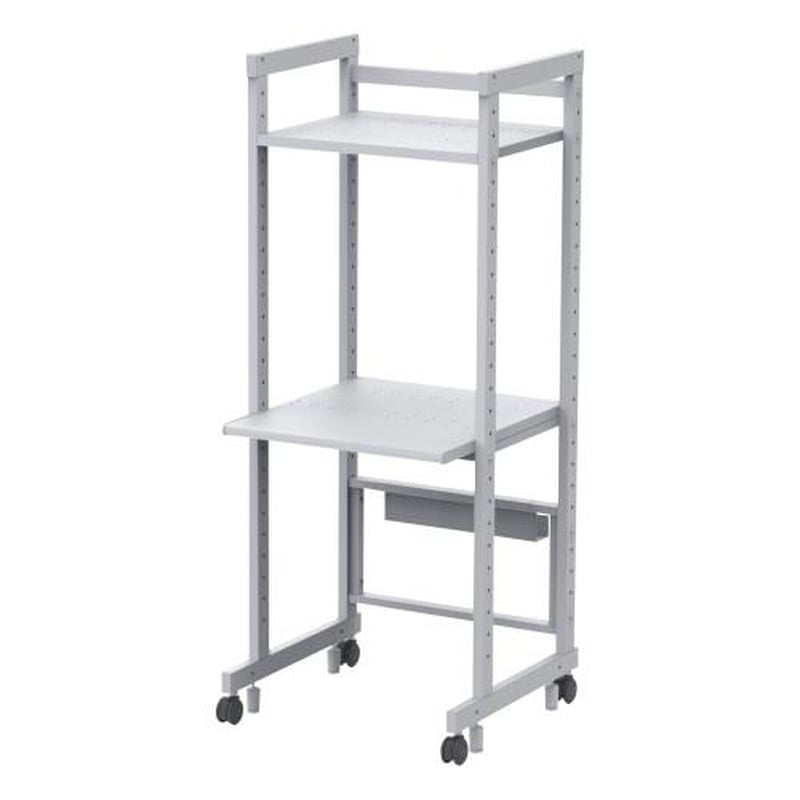 エスコ EA954HC-581 618x620x1500mmパソコンラック 1個(ご注文単位1個)【直送品】