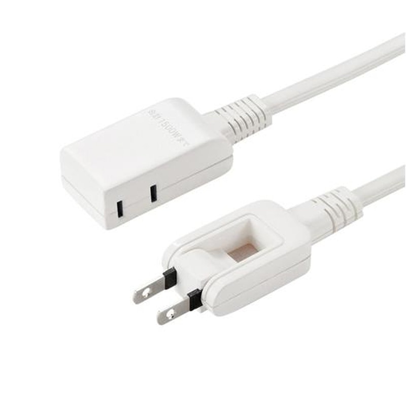 エスコ EA815GM-412 125V/15Ax0.5mモバイルタップ(2口/2P) 1個(ご注文単位1個)【直送品】