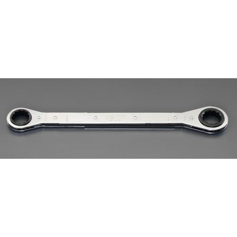 エスコ EA602KA-2C 7/16”x1/2”ラチェットメガネレンチ 1個（ご注文単位1個）【直送品】