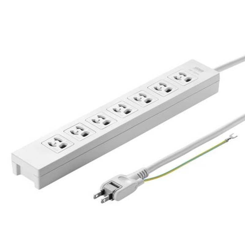 エスコ EA815GM-317 AC125V/15Ax3mタップ(7口/3P/雷ガード) 1個(ご注文単位1個)【直送品】