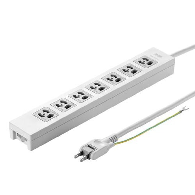 エスコ EA815GM-316 AC125V/15Ax5mタップ(7口/3P/一括スイッチ付) 1個(ご注文単位1個)【直送品】