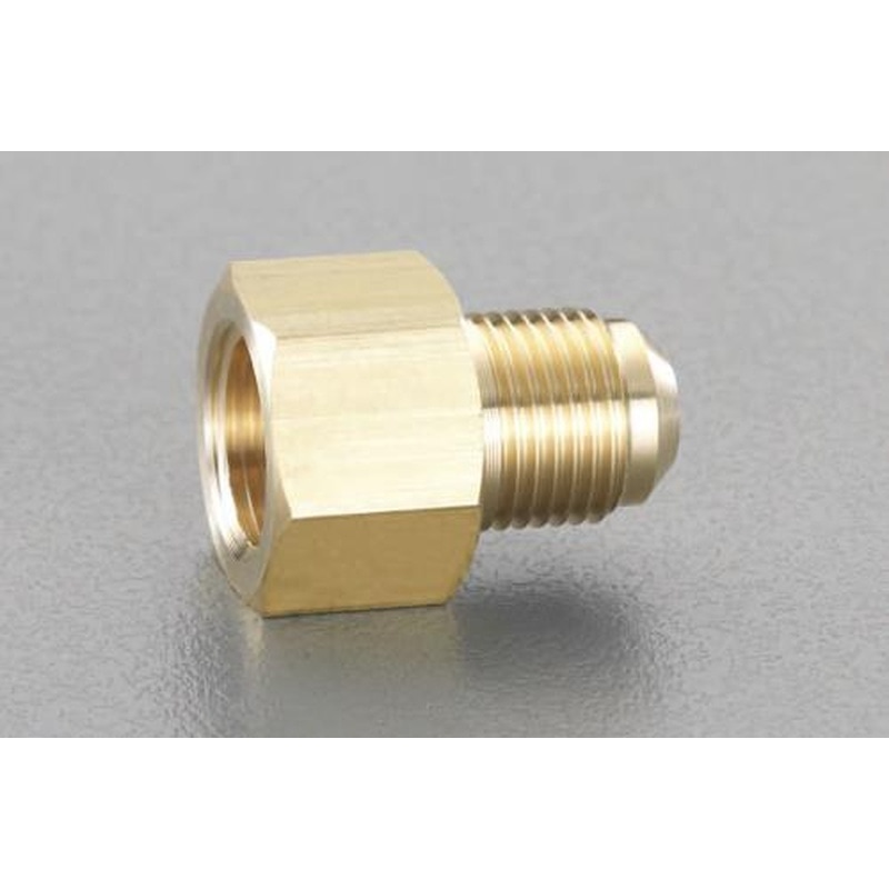 エスコ EA443MB-43 Rc1/2”xF3/8”PTねじコネクター 1個(ご注文単位1個)【直送品】