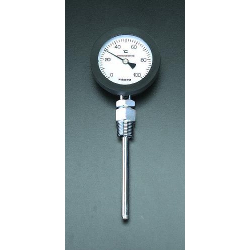 エスコ EA727AA-8 0-100℃/150mmバイメタル式温度計 1個（ご注文単位1個）【直送品】