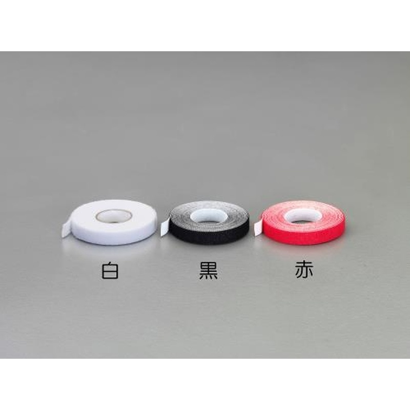 エスコ EA944MA-24 20mmx3.0m両面マジック結束バンド(超薄型/黒) 1個(ご注文単位1個)【直送品】