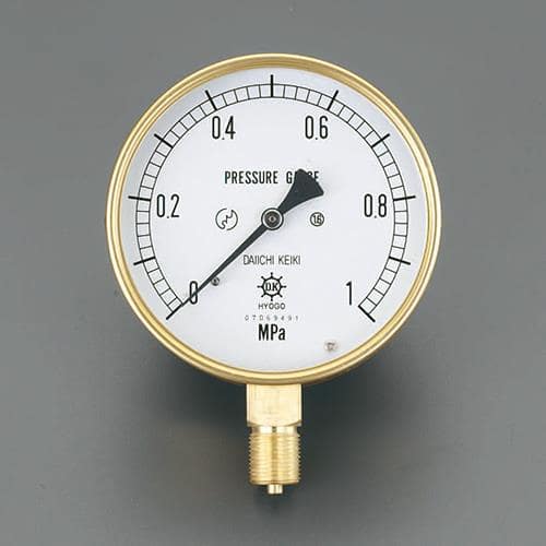 エスコ EA729DA-40 G 3/8/ 75mm/ 0-4.0MPa 圧力計 1個 （ご注文単位1個）【直送品】