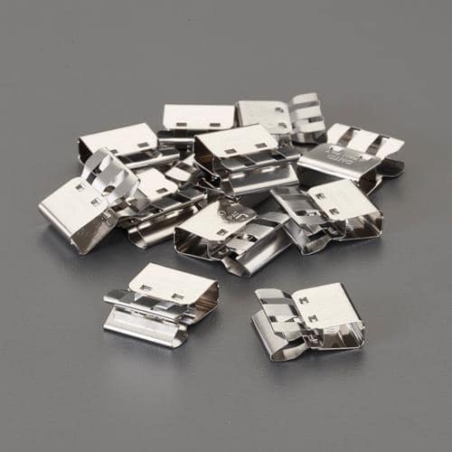 エスコ EA762FB-73 15mm スライド式クリップ(12個) 1束 (ご注文単位1束)【直送品】