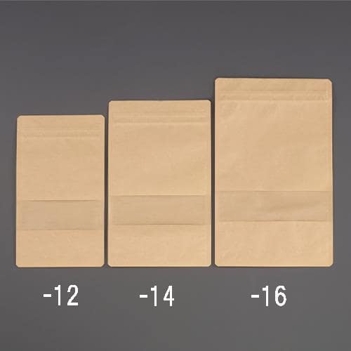 エスコ EA944CK-16 230x160mm チャック付紙袋(窓付/50枚) 1束 （ご注文単位1束）【直送品】