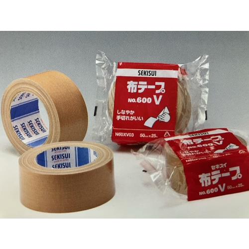 エスコ EA944ND-47 75mmx25m 布粘着テープ(ダンボール色) 1巻 (ご注文単位1巻)【直送品】