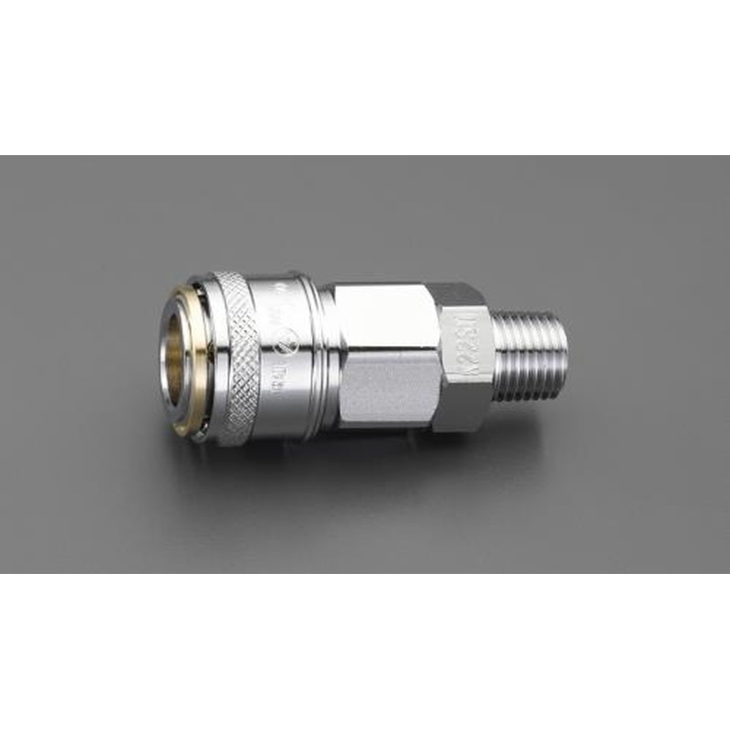 エスコ EA140DP-3 R3/8”雄ねじカップリング(ワンプッシュ) 1個（ご注文単位1個）【直送品】