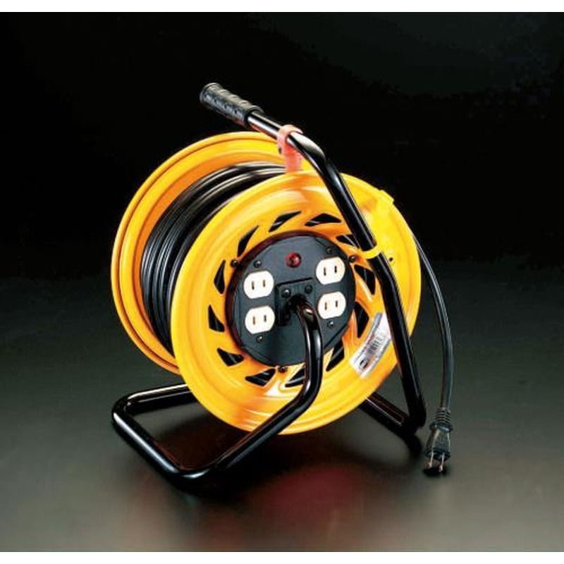エスコ EA815DA-1 AC125V/15A/30mコンセント固定リール 1個(ご注文単位1個)【直送品】