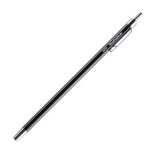 エスコ EA765MG-801 0.5mm ミニボールペン(黒/ブラック/ホルダー付) 1本 (ご注文単位1本)【直送品】