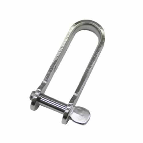 エスコ EA638DD-36 4.0mm ねじ式ロングシャックル(ステンレス製) 1個 (ご注文単位1個)【直送品】