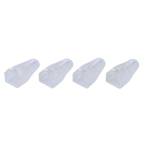 エスコ EA764BK-4 RJ45プラグ保護カバー(クリアー/ 10個) 1袋 （ご注文単位1袋）【直送品】