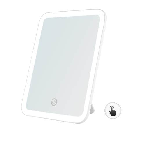 エスコ EA724YG-96 180x232mm スタンドミラー(LED/USB・単3兼用 1個 （ご注文単位1個）【直送品】