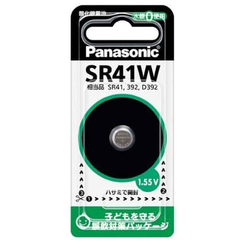 エスコ EA758YE-1 (SR41W ) 1.55V 酸化銀電池 1個 (ご注文単位1個)【直送品】