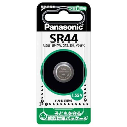 エスコ EA758YE-2 ( SR44 ) 1.55V 酸化銀電池 1個 (ご注文単位1個)【直送品】