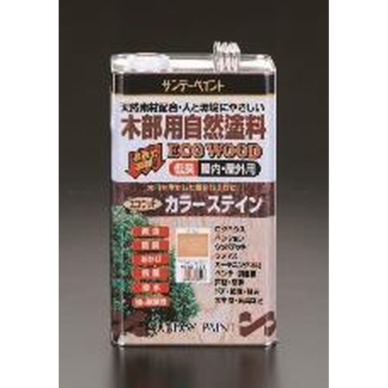 エスコ EA942EK-23 3.4L屋内外木部用天然樹脂塗料(チーク) 1個(ご注文単位1個)【直送品】