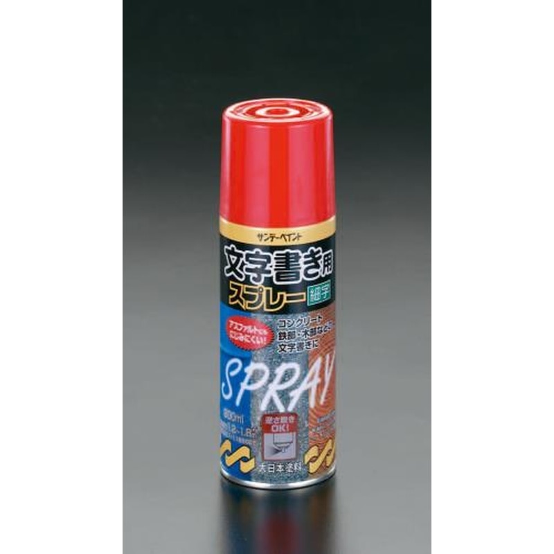 エスコ EA942EM-53 300ml文字書き用スプレー(赤) 1個(ご注文単位1個)【直送品】