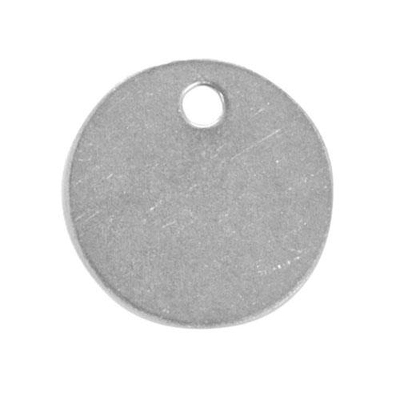 エスコ EA591HG-21 25mmタグブランク(ステンレス丸/10枚) 1個（ご注文単位1個）【直送品】