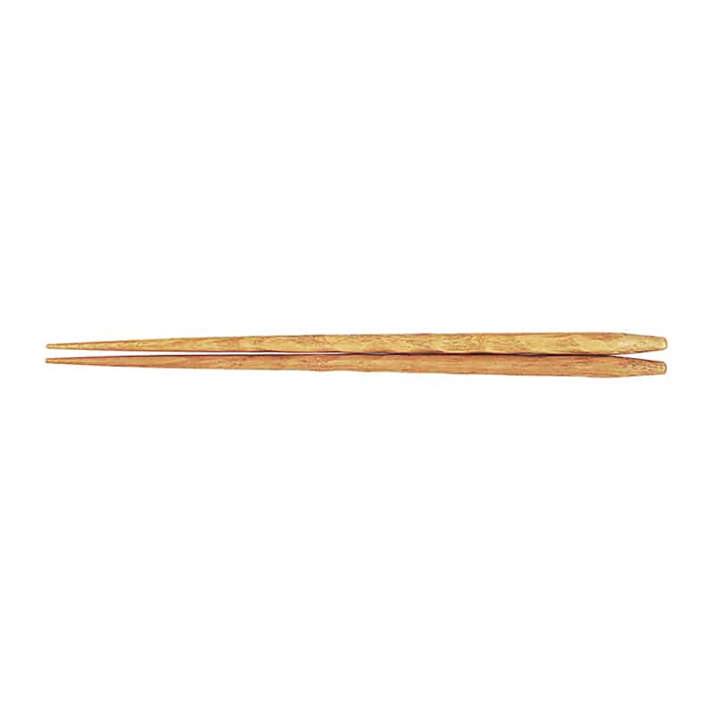 山下工芸 彫刻箸 栗 27012090 1組(ご注文単位1組)【直送品】