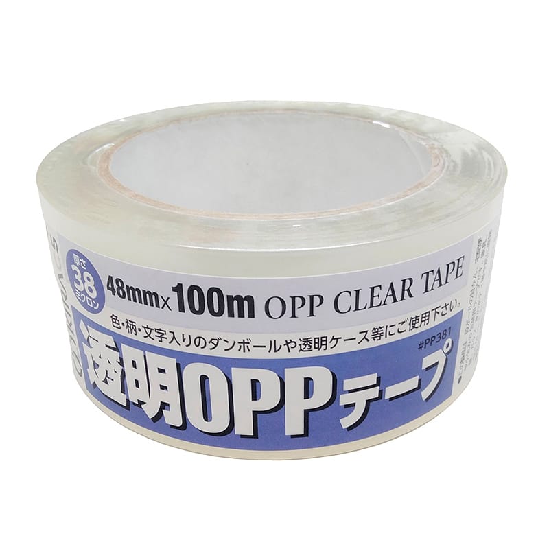株式会社キラックス 透明OPPテープ 38 48mm×100m 1巻(ご注文単位50巻)【直送品】