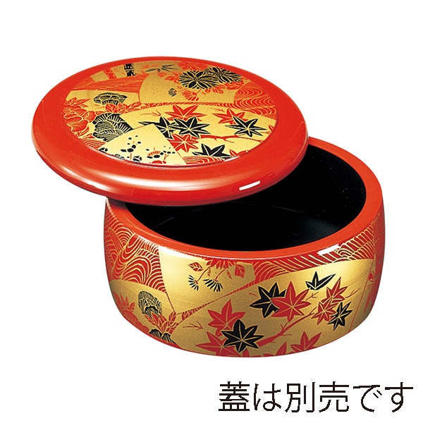 【直送品】 福井クラフト DXちらし太鼓桶　親 朱扇面 72020042 1個（ご注文単位1個）