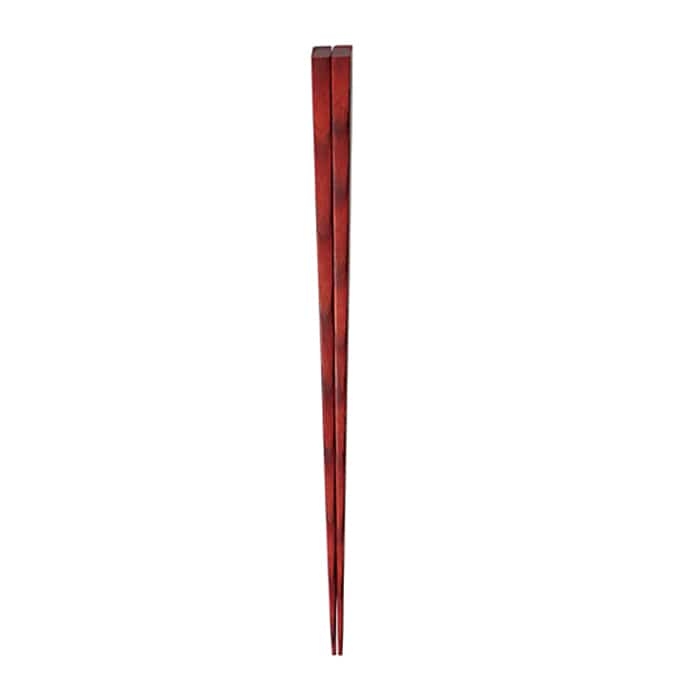 福井クラフト 木製耐熱箸 23cm 天削細箸 朱面 90023045 1組(ご注文単位1組)【直送品】