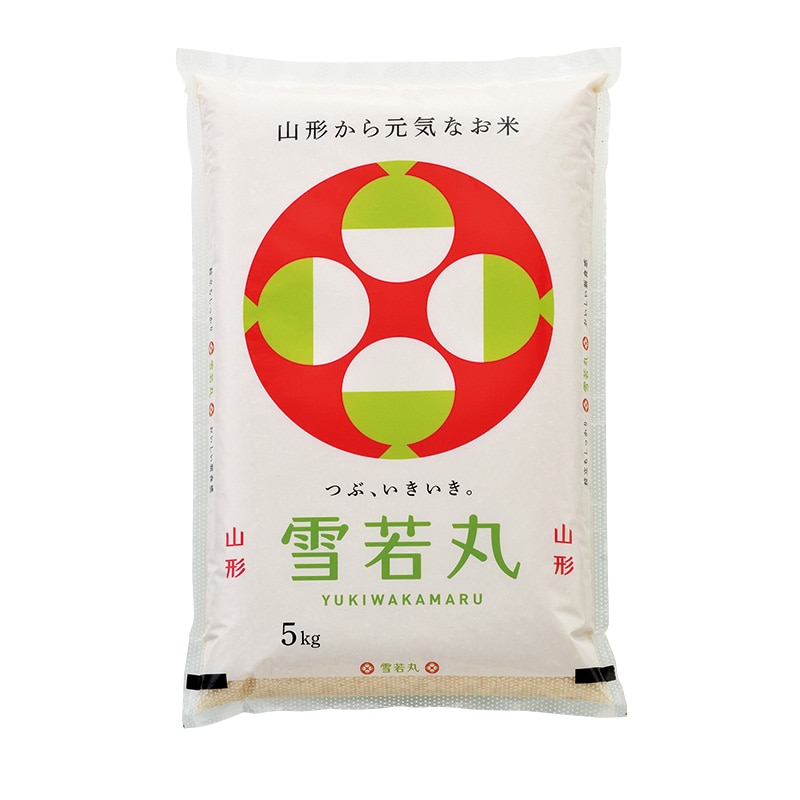 マルタカ 米袋　ラミ 山形産　雪若丸-7　5kg AN0004 500枚/箱（ご注文単位1箱）【直送品】