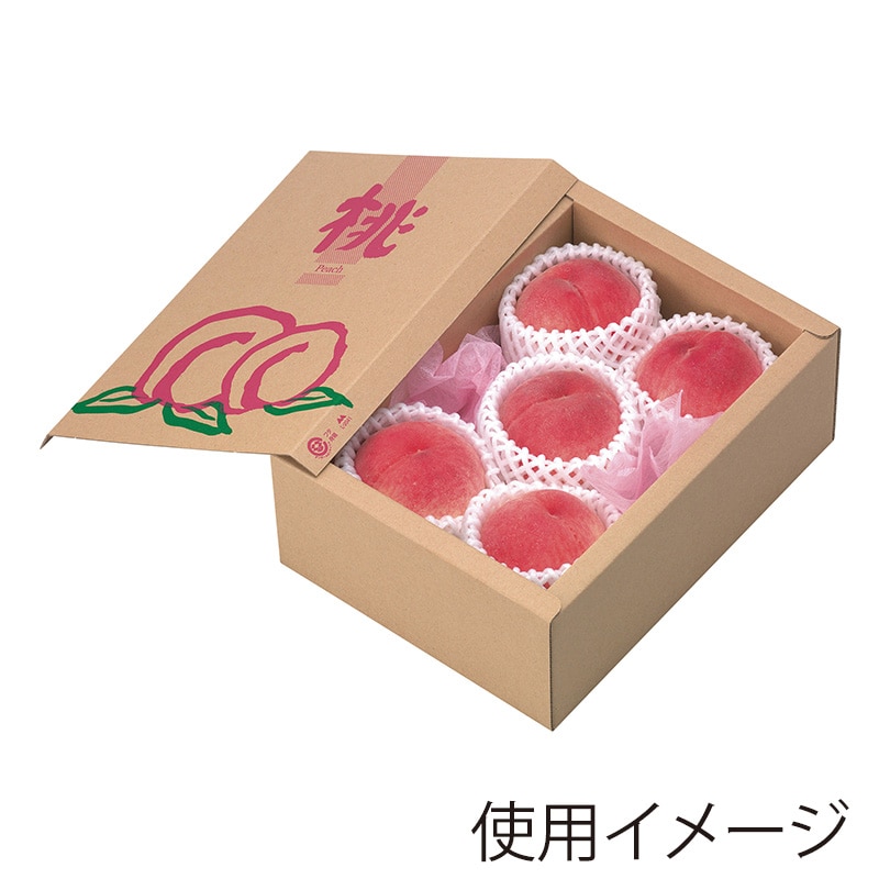 ヤマニパッケージ 桃　サービス箱  L-2041　10枚/束（ご注文単位10束）【直送品】