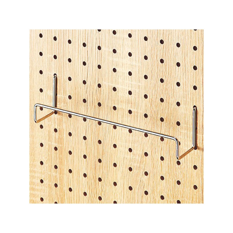 【直送品】ストア・エキスプレス 有孔パネル用ワイドフック　クローム W22．5cm　φ4mm 61－544－78－3 1セット（ご注文単位1セット）