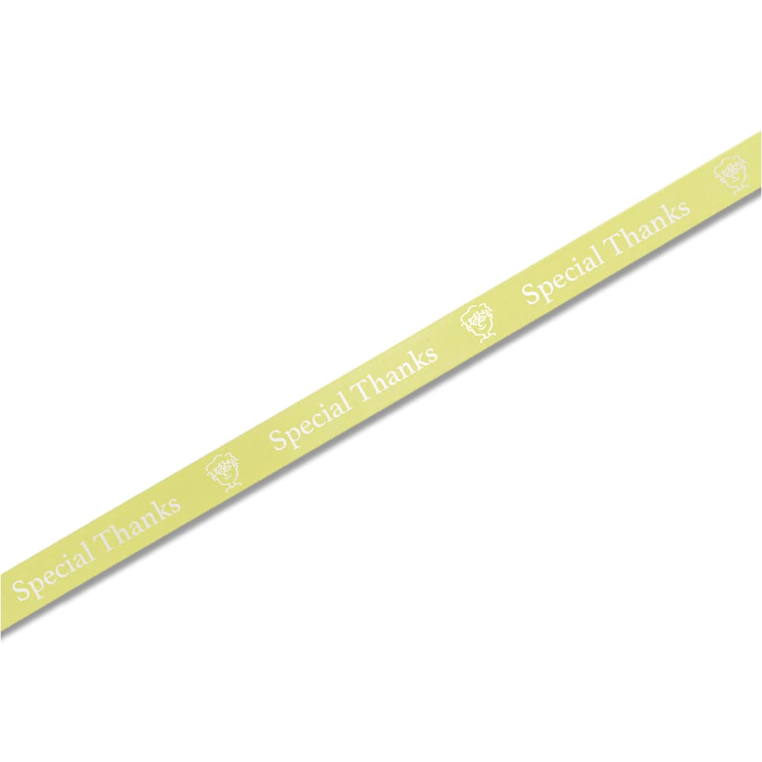 【オリジナル印刷】名入れリボン印刷 1色箔押し印刷　34巻 シルキーサテン　12mm 34巻