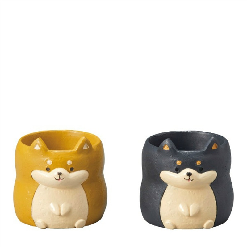 ケー・イー・アイ ミニミニレジンポット 柴犬 4791S 1個(ご注文単位6個)【直送品】