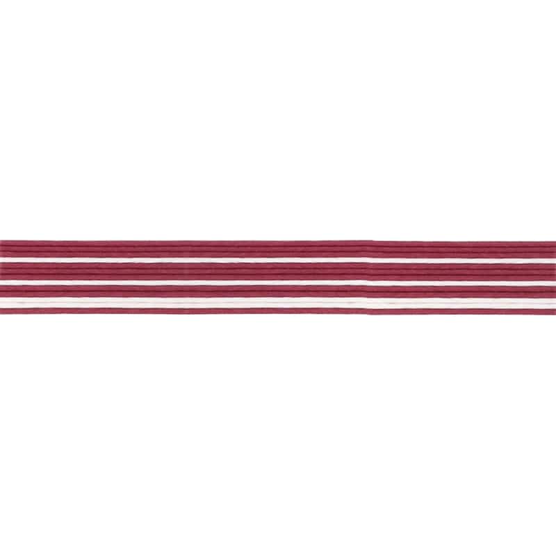 望月加工紙 紙バンド 13本合わせ 16.5mm×10m ワイン/白 1巻(ご注文単位1巻)【直送品】
