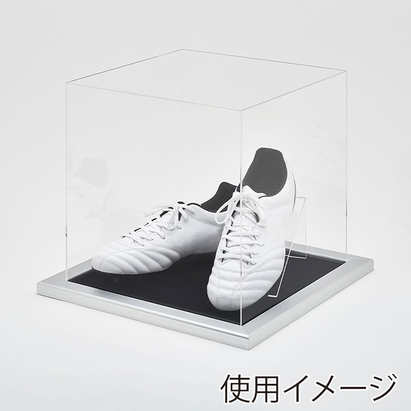 アルナ シューズケース CF 通常アクリル シルバーフレーム/黒別珍 1個(ご注文単位1個)【直送品】