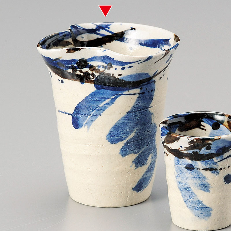 山万 33730-570 トビ青釉冷酒器 1個（ご注文単位1個）【直送品】