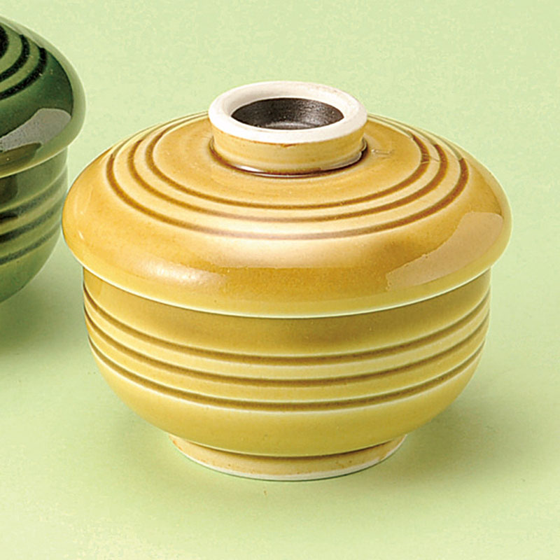 山万 35114-570 黄瀬戸ライン薬味入 1個（ご注文単位1個）【直送品】