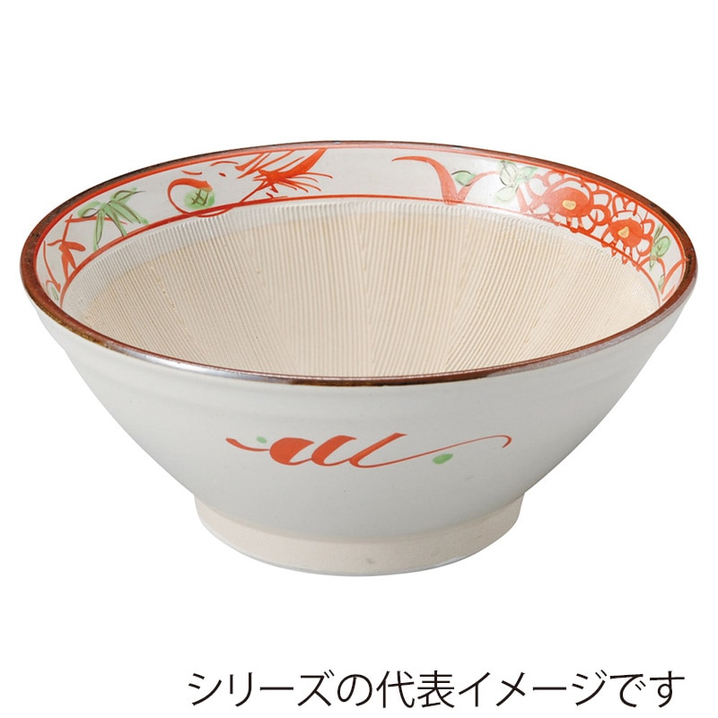 山万 35607-460 花鳥5寸すり鉢 1個（ご注文単位1個）【直送品】