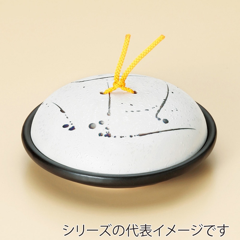 山万 53109-130 黒飛ばしラスター陶板鍋 小 蓋 1個(ご注文単位1個)【直送品】